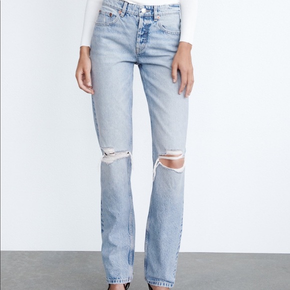 NWT Zara straight leg jeans - Picture 1 of 9